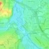 Mapa topográfico Langgestreckter, talraumprägender Leitenwaldrest mit ansatzweise guter Schichtung, Armbestand, überwiegend Kiefer und Eiche; südlich von Weikershof zwischen Rednitz und der Schwabacher Straße, altitud, relieve