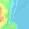 Mapa topográfico Ogunquit Beach, altitud, relieve