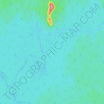 Mapa topográfico Rio lá, altitud, relieve