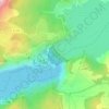 Mapa topográfico Barrage de Serre-Ponçon, altitud, relieve