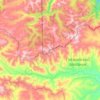 Mapa topográfico хребет Хамар-Дабан, altitud, relieve