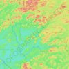 Mapa topográfico Rivière Camachigama, altitud, relieve