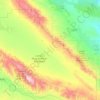 Mapa topográfico San Andreas Fault, altitud, relieve