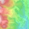 Mapa topográfico Parque Ciudad Satelite, altitud, relieve