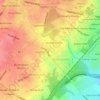 Mapa topográfico Arden, altitud, relieve
