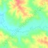 Mapa topográfico Crow Creek, altitud, relieve