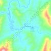 Mapa topográfico Baram, altitud, relieve