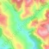 Mapa topográfico Auhar, altitud, relieve