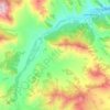 Mapa topográfico Сентелек, altitud, relieve