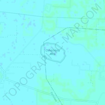 Mapa topográfico Chhilchhila WLS, altitud, relieve