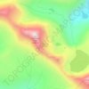 Mapa topográfico Shepard Glacier, altitud, relieve