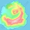 Mapa topográfico Barren Island, altitud, relieve