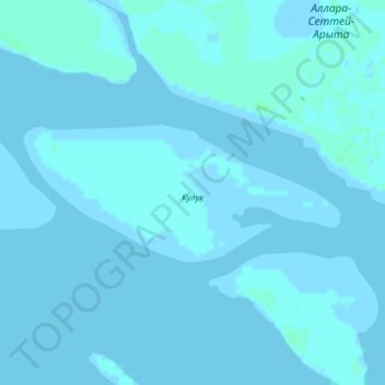 Mapa topográfico Кулук, altitud, relieve