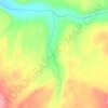 Mapa topográfico Carlson Creek, altitud, relieve