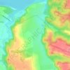 Mapa topográfico Халепье, altitud, relieve