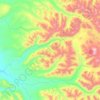 Mapa topográfico Квахона, altitud, relieve