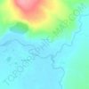 Mapa topográfico Курган, altitud, relieve