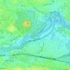 Mapa topográfico Charles River, altitud, relieve
