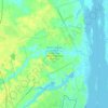 Mapa topográfico North Carolina Coastal Land Trust: Orton Plantation Holdings, LLC, altitud, relieve