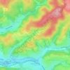 Mapa topográfico Monsau, altitud, relieve