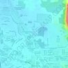 Mapa topográfico Taman Tasik Kamunting, altitud, relieve