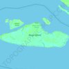 Mapa topográfico Boigu Island, altitud, relieve