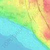 Mapa topográfico Oceanview, altitud, relieve