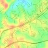 Mapa topográfico Parque Libertador de La Chorrera, altitud, relieve
