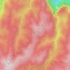 Mapa topográfico Burramoko Ridge, altitud, relieve