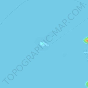 Mapa topográfico Dicalatan Island (Pass Island), altitud, relieve