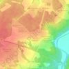 Mapa topográfico Тверитино, altitud, relieve