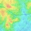 Mapa topográfico Tasik Aman, altitud, relieve