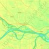 Mapa topográfico Chhapra, altitud, relieve