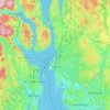 Mapa topográfico Nordre Jeløya, altitud, relieve