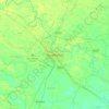 Mapa topográfico Muzaffarpur, altitud, relieve