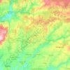 Mapa topográfico Viseu, altitud, relieve