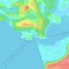 Mapa topográfico Tiracol, altitud, relieve