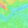 Mapa topográfico Ottawa, mapa de relieve, mapa de altitud