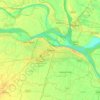 Mapa topográfico Patna, altitud, relieve
