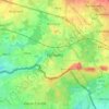 Mapa topográfico Péruwelz, altitud, relieve