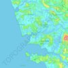 Mapa topográfico Panaji, altitud, relieve