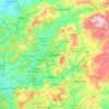 Mapa topográfico Guimarães, altitud, relieve