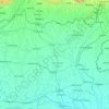 Mapa topográfico Purnia, altitud, relieve