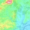 Mapa topográfico Alenquer, altitud, relieve