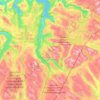 Mapa topográfico Nordland, altitud, relieve