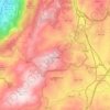 Mapa topográfico Guarda, mapa de relieve, mapa de altitud
