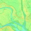 Mapa topográfico Sonepur, altitud, relieve