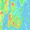 Mapa topográfico Nøtterøy, altitud, relieve