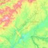 Mapa topográfico Rio Ocreza, mapa de relieve, mapa de altitud