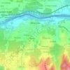 Mapa topográfico Monção, altitud, relieve